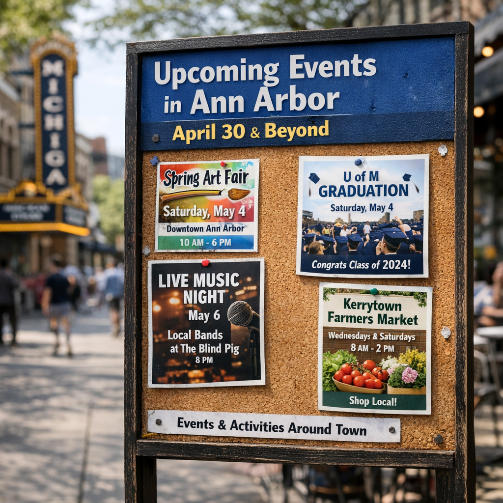 Upcoming Events in Ann Arbor: April 30 and Beyond