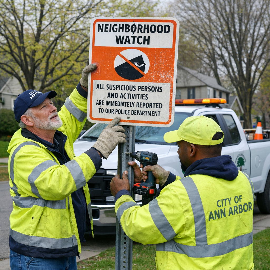 Ann Arbor’s Commitment to Inclusive Public Safety: Removal of Neighborhood Watch Signs
